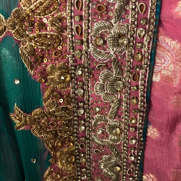 Indian Pakistani bridal maxi evening gown - Picture 8 of 9